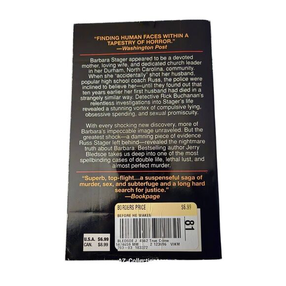 Before he wakes by Jerry Bledsoe - onyx true crime - Picture 3 of 5